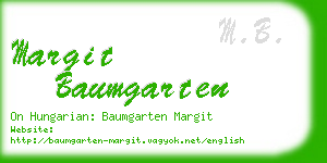 margit baumgarten business card